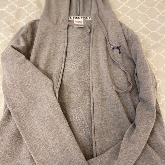 Victoria Secret Pink full zip sweatshirt women’s - Picture 2 of 2